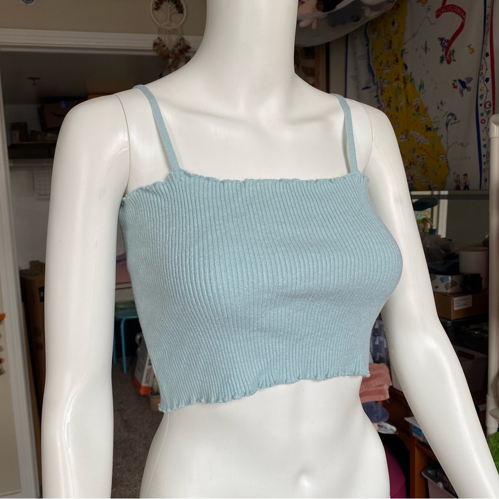 LA Hearts cropped tank top size small